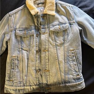 Old Navy Kids Denim Jacket with Sherpa Collar